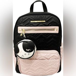 NWT, Betsey Johnson Chevron Quilted Diaper Backpack